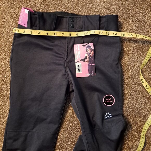 NWT Rip-it Women's 4-Way Stretch Black Softball Pants - Picture 9 of 10